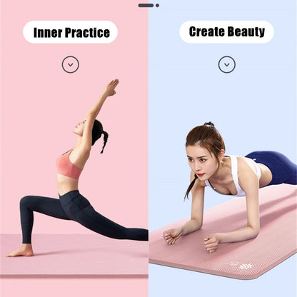 1830*610*10mm NBR Sport Extra Thick Non-slip Yoga Mat for fitness Pilates Gymnastics Mats Massage pad Exercise mat For Beginner