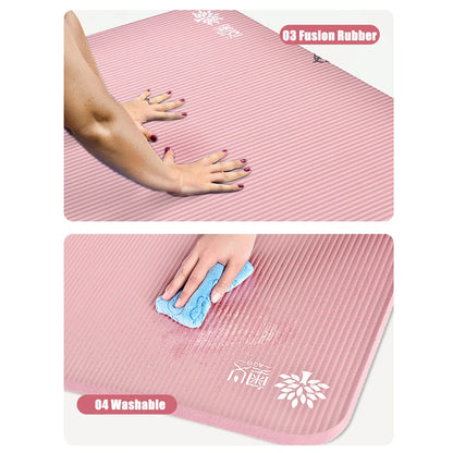 1830*610*10mm NBR Sport Extra Thick Non-slip Yoga Mat for fitness Pilates Gymnastics Mats Massage pad Exercise mat For Beginner