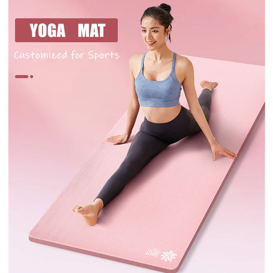 1830*610*10mm NBR Sport Extra Thick Non-slip Yoga Mat for fitness Pilates Gymnastics Mats Massage pad Exercise mat For Beginner